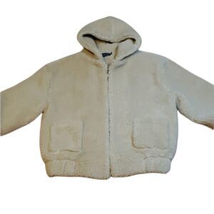 Hudson Gray Trendy Sherpa Jacket, oversized